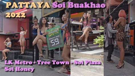 Pattaya Scenes Of Soi Buakhao 👯‍♀️ Lk Metro Soi Honey Soi Plaza Bars Massage Girls January