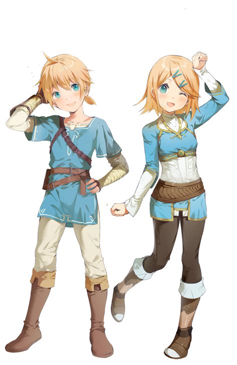 Zelda And Link Zeldavocaloid Awwnime