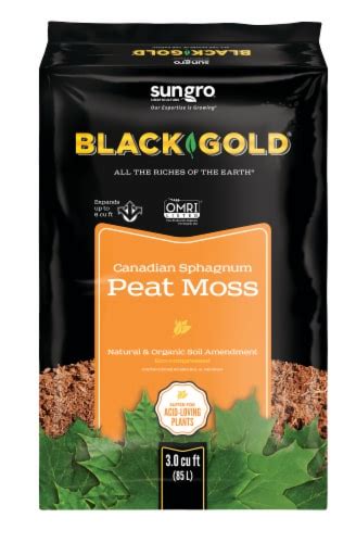 Black Gold® Organic Sphagnum Peat Moss 3 Cu Ft 30 Cu Ft Kroger