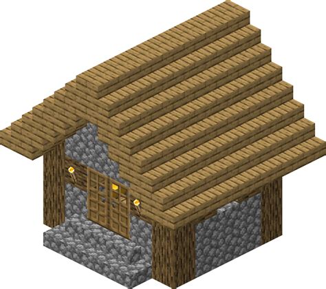 Villagestructureblueprintsplains Small House 7 Blueprint Minecraft