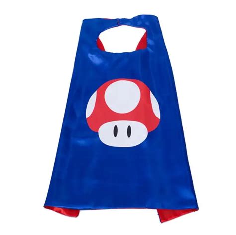 Wholes 6 Piecessets Super Mario Cloak Cape Costume Kids Birthday Party