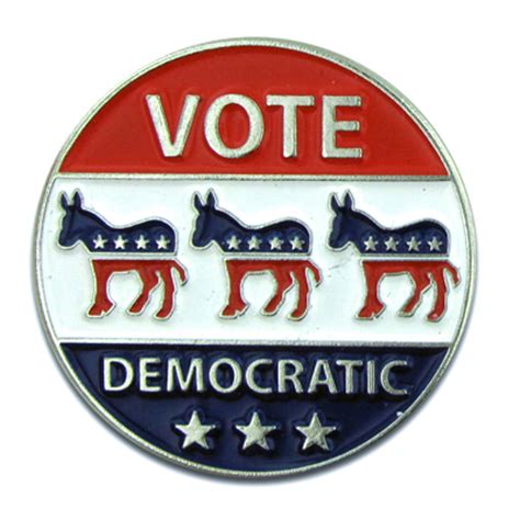 Vote Democratic Donkey Political Patriotic Lapel Pin