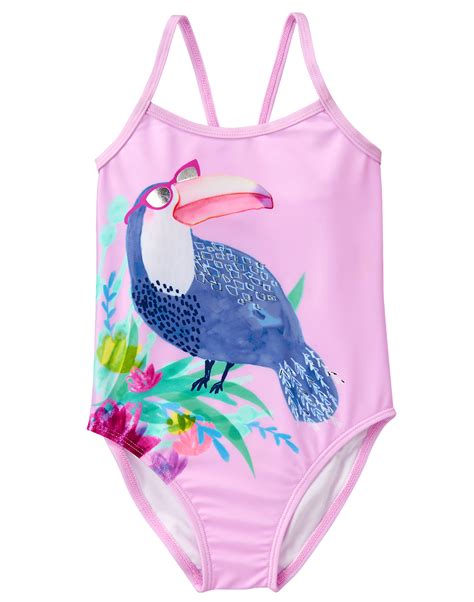 Toucan Piece Swimsuit Piece Swimsuit Bow Swimsuit Babe Outfits