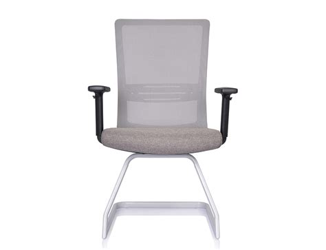 These fabric chairs lack arms and have metal legs. China Manufacturer grey fabric office conference room ...