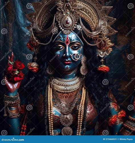 Beautiful Kali Maa Full Body Portrait Generative Ai Stock Illustration Illustration Of Faith