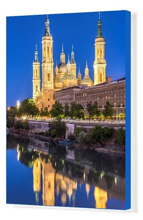 51x41cm Ready To Hang Box Canvas Print Cathedral Basilica Of Our Lady Of The Pillar Or Catedral