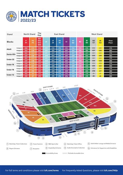 Stadium Map And Prices Leicester City