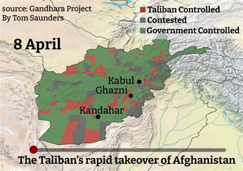 Afghanistan Map Where The Taliban Have Control Following Rapid Advance