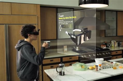 Metas Ar Headset Lets You Play With Virtual Objects In 3d Space Kurzweil