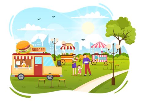 Best Street Food Festival Event Illustration Download In Png And Vector