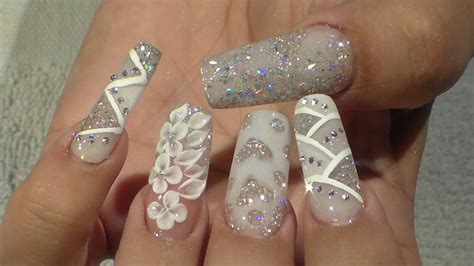 Las tendencias que marcan las uñas son una característica supremamente importante en el mundo de la belleza y la … diseños imágenes de uñas acrílicas Wedding Bridal Nail Design - Natos Nails - Uñas Acrilicas ...