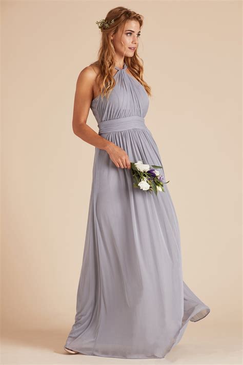 Kiko Bridesmaid Dress In Silver Birdy Grey