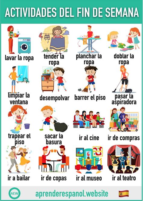 Aprender El Vocabulario De Las Actividades Del Fin De Semana En Español