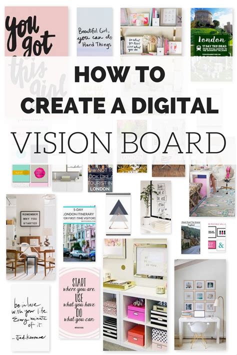 Digital Vision Board Template Free Free Printable Templates