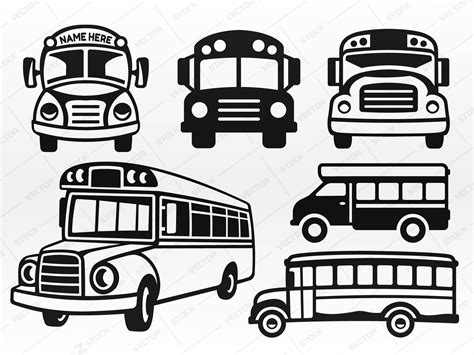 School Bus Svg Vector Bus Svg School Svg Kids Svg Cut File