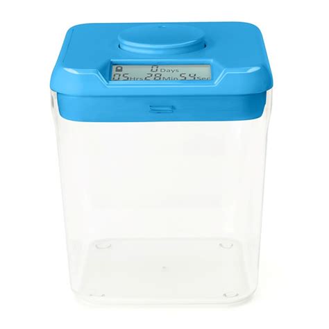 Time Locking Container Blue Clear Base The Kitchen Safe Touch