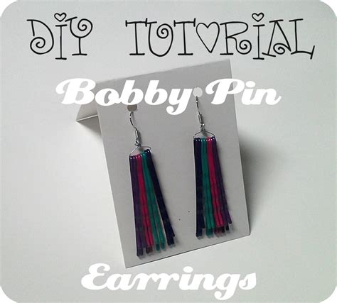 2messy Diy Bobby Pin Earrings