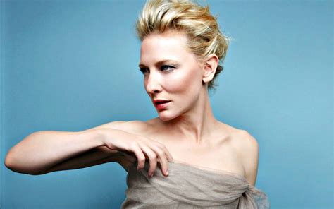 Cate Blanchett Girl Actress Blonde Woman Blue Hd Wallpaper Peakpx