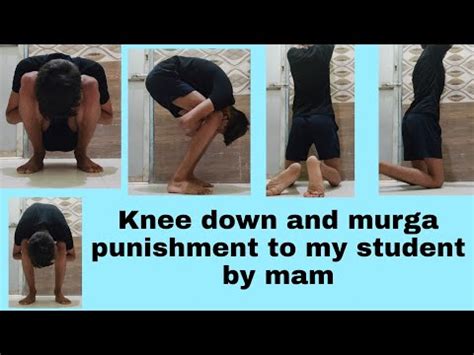 Murga Punishment Kneel Down Punishment To My Student At Tution By Mam Hard