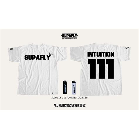 Supafly Og Logo Intuition White With 1 Customised Lighter
