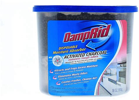 Damprid Fragrance Free Disposable Absorber With Activated Charcoal 18oz