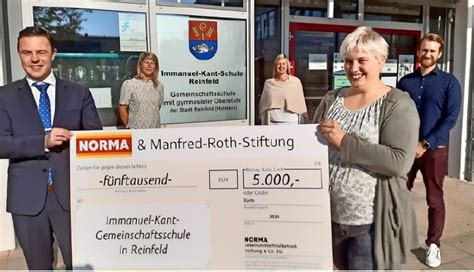 KGS erhält 5000 von einer Stiftung Immanuel Kant Schule Reinfeld