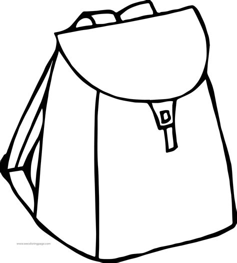 School Bag Coloring Coloring Pages