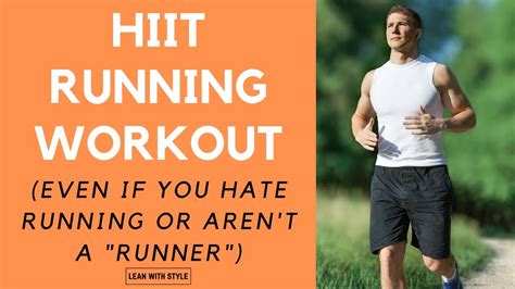 hiit running workout for beginners [and non runners ] youtube