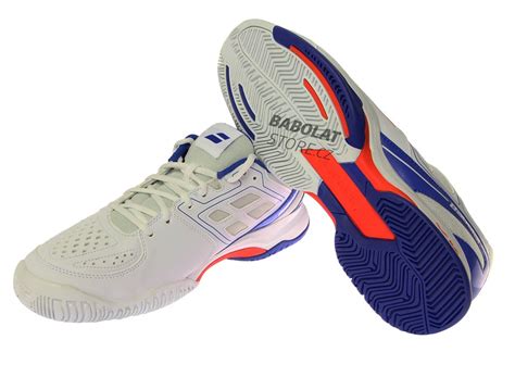 babolat pulsion all court men white blue babolat store