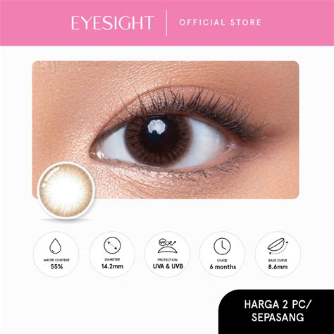 Jual Eyesight Lenses Softlens Kitty Kawaii Mini Someday Brown 2pcs