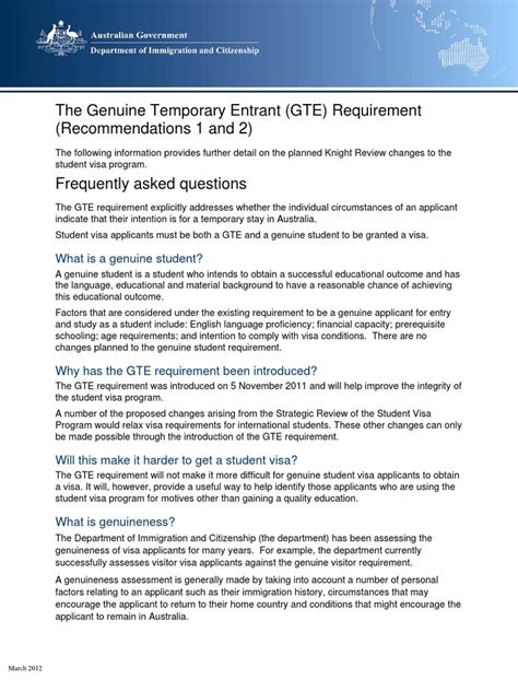 What Is Letter Statement For Genuine Temporary Entrant