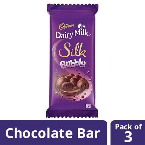 Cadbury Dairy Milk Silk Bubbly Chocolate Bar 120g Pack Of 3 Rs 408