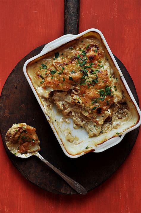 Potato And Caramelized Onion Gratin The Candid Appetite