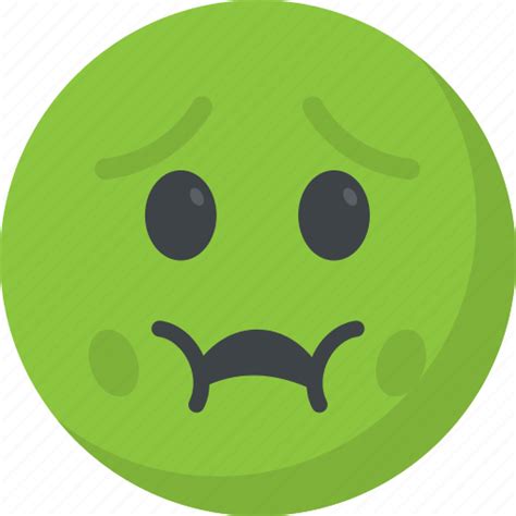 Emoticon Nauseated Puke Emoji Throw Up Vomiting Face Icon