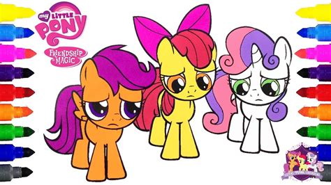 My Little Pony Cutie Mark Crusaders Coloring Pages Coloring Scootaloo