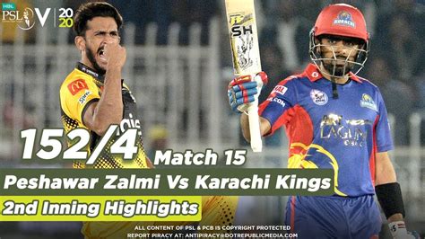 Karachi Kings Batting Peshawar Zalmi Vs Karachi Kings 2nd Inning