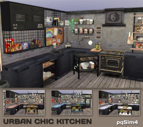 Urban Chic Kitchen By Mary Jimenez At Pqsims4 Sims 4 Updates