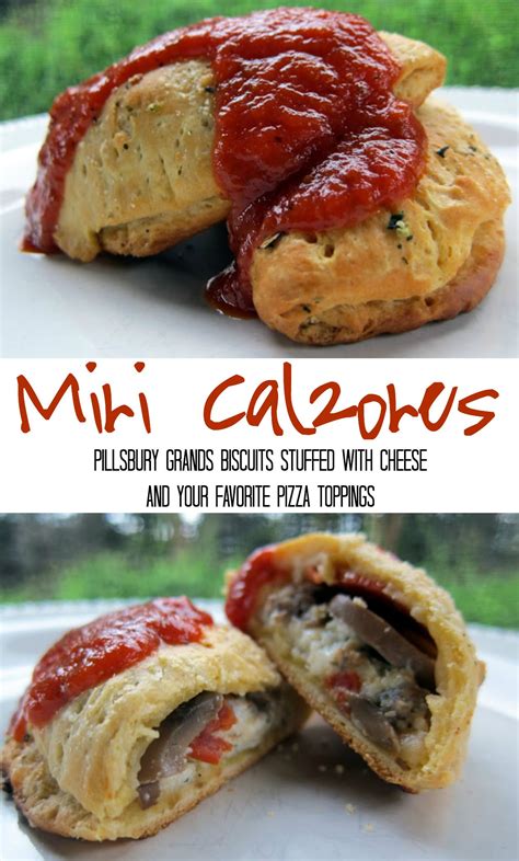 Top pillsbury pizza crust recipes and other great tasting recipes with a healthy slant from sparkrecipes.com. Mini Calzones Recipe - Pillsbury Grands biscuits stuffed ...