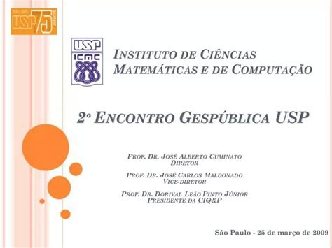 Ppt Instituto De Ci Ncias Matem Ticas E De Computa O Powerpoint Presentation Id