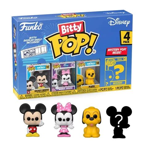 Funko Bitty Pop Pack De 4 Figuras Mickey Mouse Mickey Y Sus Amigos Disney