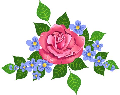 Free Png Pink Rose Decorative Element Png Images Transparent Rose