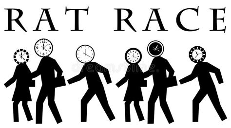Rat Race Stock Illustration Illustration Of Attitude 27745659