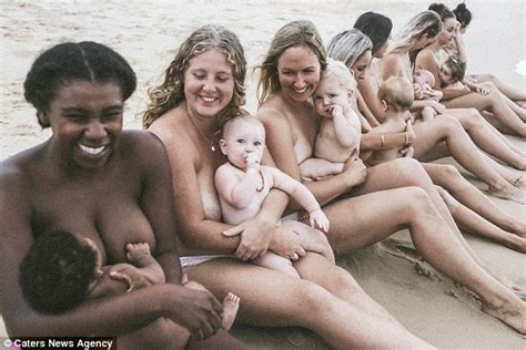 Breastfeeding Mothers Come Together For Naked Beach Photoshoot Daily