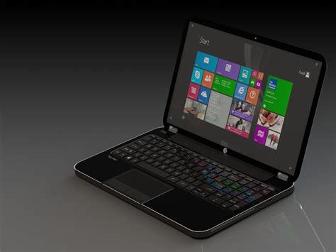 Laptop Hp Envy 3d Model Cgtrader