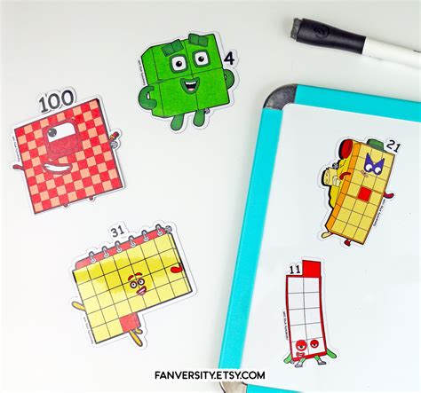 Numberblocks Magnetic Set 1 To 100 And Multiplication Etsy