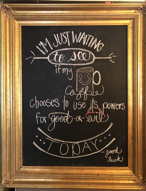 A Framed Chalkboard With Writing On It
