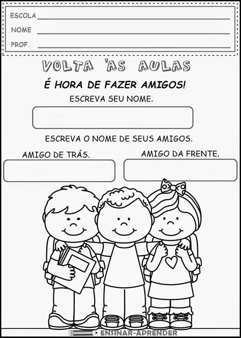 Atividades De Volta Às Aulas Portuguese Language Alphabet Worksheets B7d