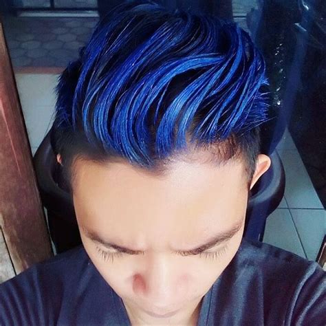 Warna Rambut Blue Black Cowok Hairstylejos My XXX Hot Girl
