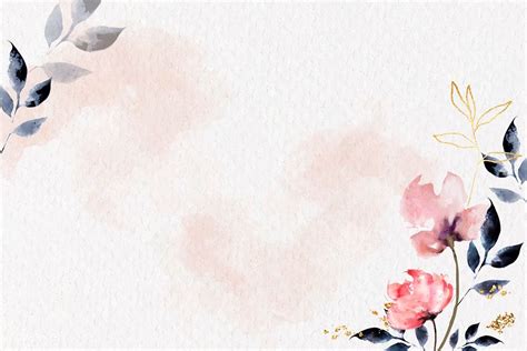 √ Free Watercolor Flower Background