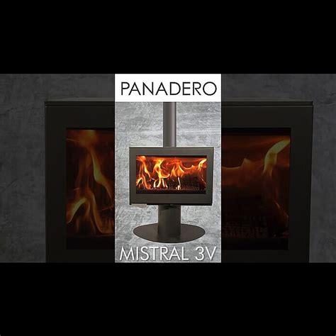 Panadero Estufa de leña Mistral V kW Volumen de calefacción m³ Antracita BAUHAUS